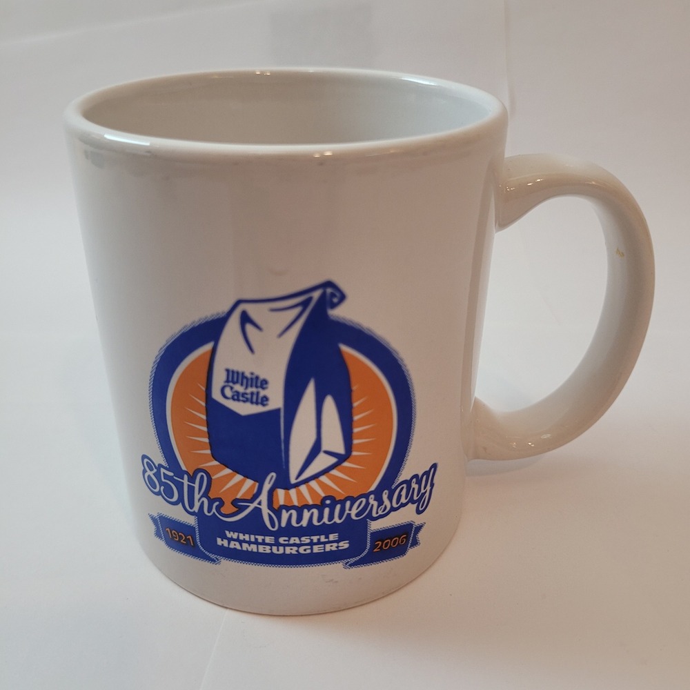White‎ Castle Mug 85th Anniversary 1921-2006 Ceramic Coffee Cup White